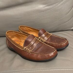 Martin Dingman Rich Brown Leather Loafers